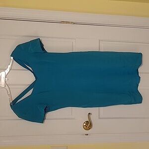 Teal Silky Party Dress